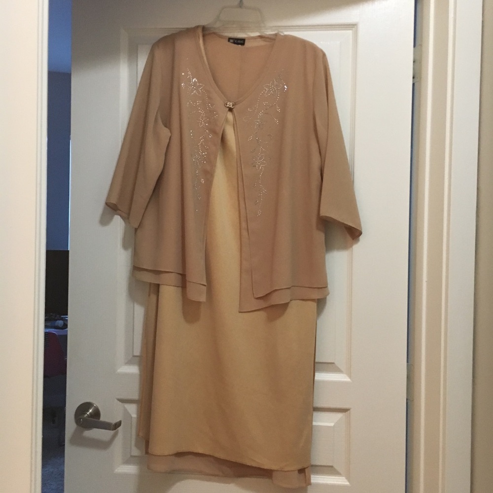 C. O. C. Dress with light jacket